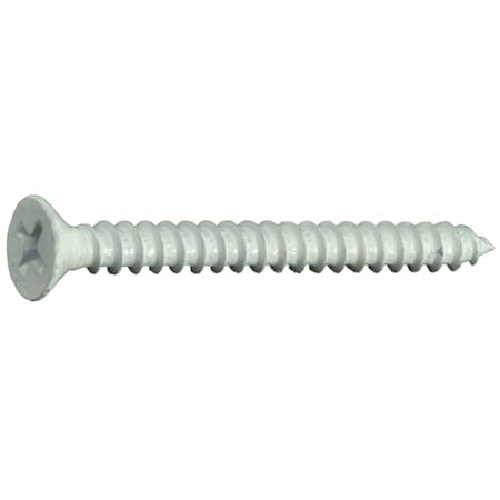 Midwest Fastener Sheet Metal Screw, #10 x 2 in, Painted Steel Flat Head Phillips Drive, 20 PK 36258